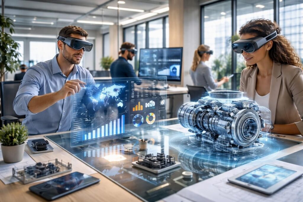 découvrez comment la réalité augmentée transforme les entreprises avec des applications concrètes pour améliorer la productivité, la formation et l'expérience client.