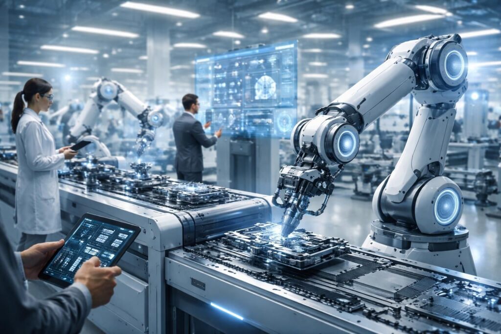 découvrez les principales tendances de la robotique industrielle en 2026, les innovations technologiques et leur impact sur la production et l'automatisation.