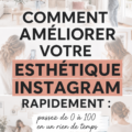 Visuel d'un beau feed Instagram avec des photos harmonieuses et stylées.