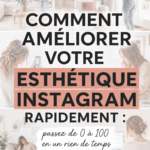 Visuel d'un beau feed Instagram avec des photos harmonieuses et stylées.