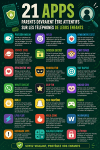 Liste de 21 applications pour le téléphone d'enfants
