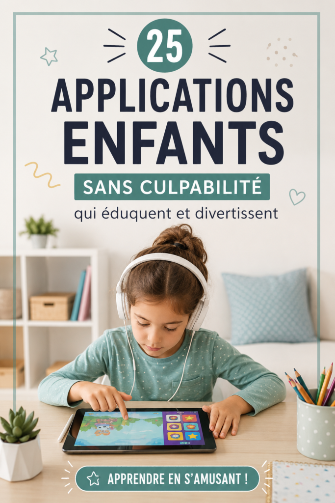 Collection d'applications éducatives et ludiques pour enfants