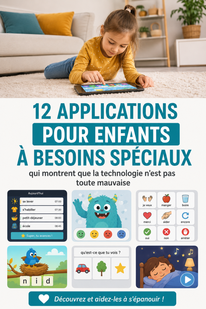 Un enfant utilisant une application éducative sur une tablette.