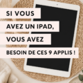 Un iPad affichant une sélection d'applications populaires.