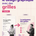 Une composition de design graphique élégante avec des grilles