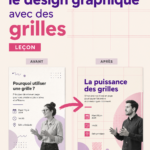 Une composition de design graphique élégante avec des grilles