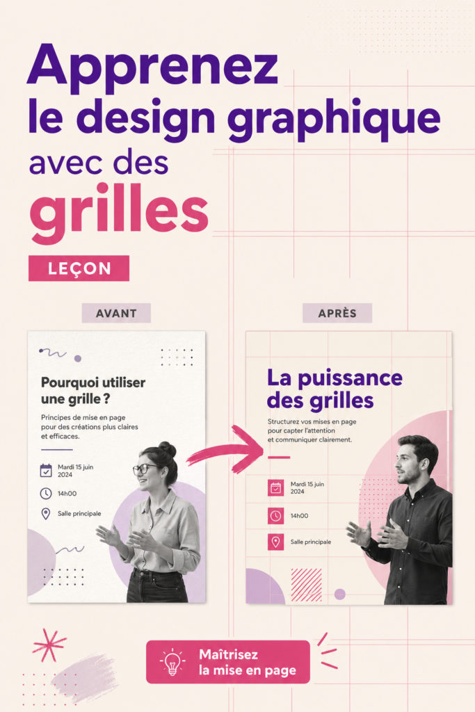 Une composition de design graphique élégante avec des grilles