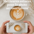Un téléphone intelligent en train de prendre une photo à la lumière naturelle, mettant en valeur la photographie mobile.