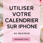 Capture d'écran d'un calendrier iPhone bien organisé avec des événements colorés.