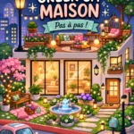 Capture d'écran de la maison personnalisée dans Avatar World, montrant une décoration colorée et accueillante.