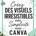 Visuel coloré d'une création graphique réalisée sur Canva, mettant en avant des éléments de design modernes.
