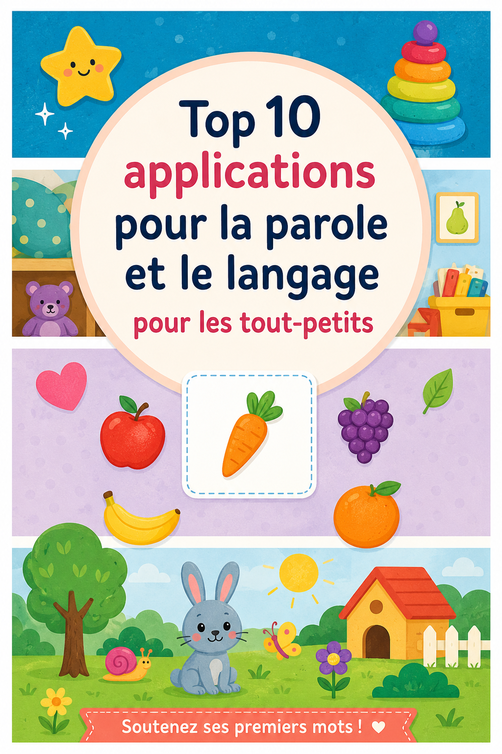 Une maman joue avec son enfant sur une tablette en découvrant des applications de langage.