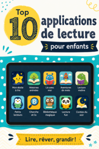 Un enfant utilisant une application de lecture sur une tablette.