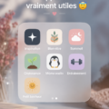 Femme utilisant une application sur son smartphone dans un cadre chaleureux et accueillant