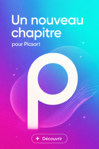 Femme utilisant Picsart pour créer des designs visuels.