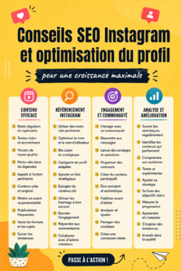 Une femme offrant des conseils sur l'optimisation de profil Instagram.