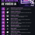 Un ordinateur portable montrant une interface d'un générateur de vidéo par IA.