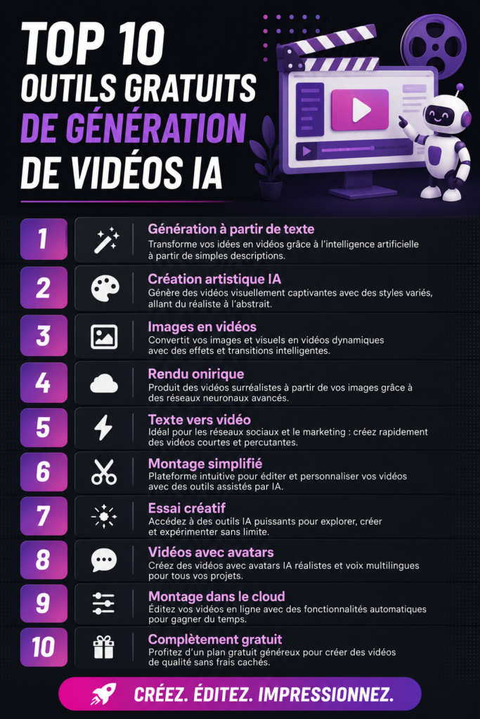 Un ordinateur portable montrant une interface d'un générateur de vidéo par IA.