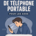 Un adolescent utilisant un téléphone en respectant des règles établies à la maison.