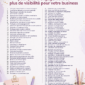 Un tableau avec 120 idées de contenu engageant pour les réseaux sociaux