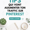 Femme utilisant Pinterest sur sa tablette pour booster son trafic