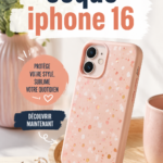 Coques colorées et design trendy pour iPhone 16 sur une table