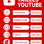 Guide des dimensions des vidéos sur YouTube avec des visuels d'exemples