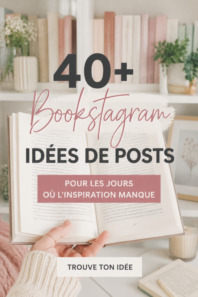 Un collage de posts Bookstagram créatifs avec des livres et des citations inspirantes.