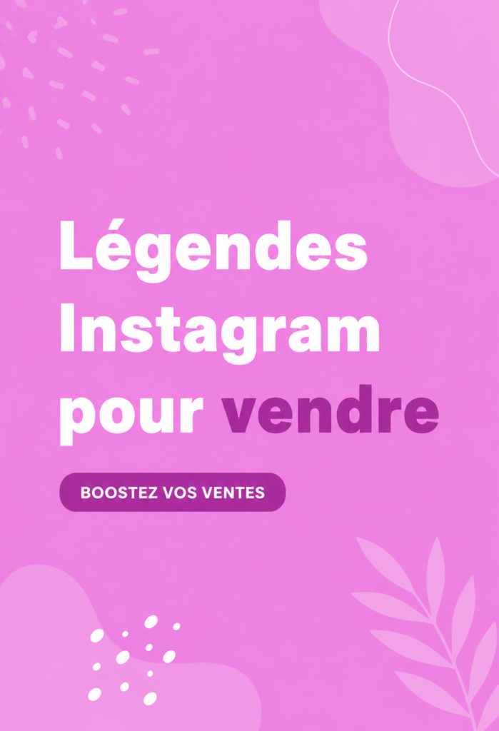Une image d'un téléphone affichant une légende Instagram engageante pour la vente de produits.