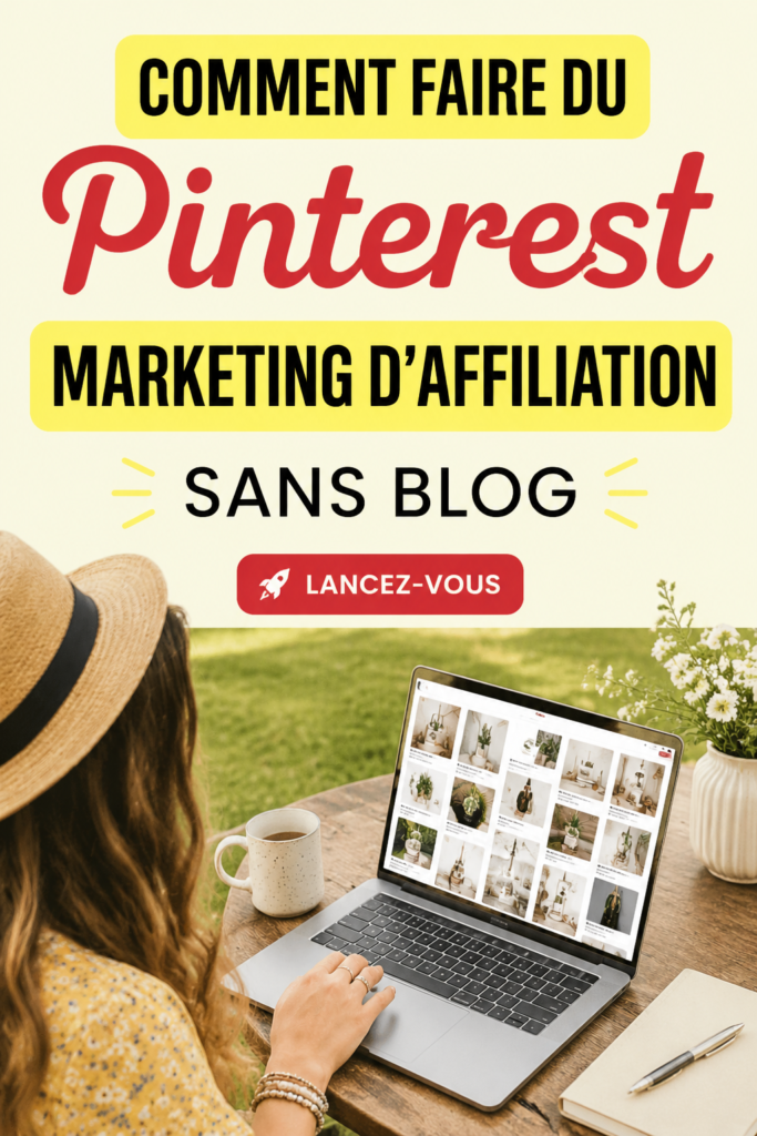 Marketing d'affiliation sur Pinterest sans blog