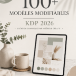 Modèles personnalisables pour projets KDP 2026 sur un bureau