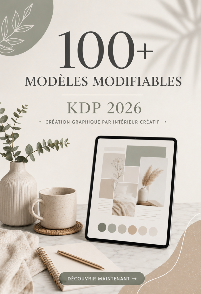 Modèles personnalisables pour projets KDP 2026 sur un bureau