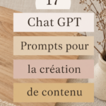 Illustration de prompts Chat GPT pour la création de contenu inspirant
