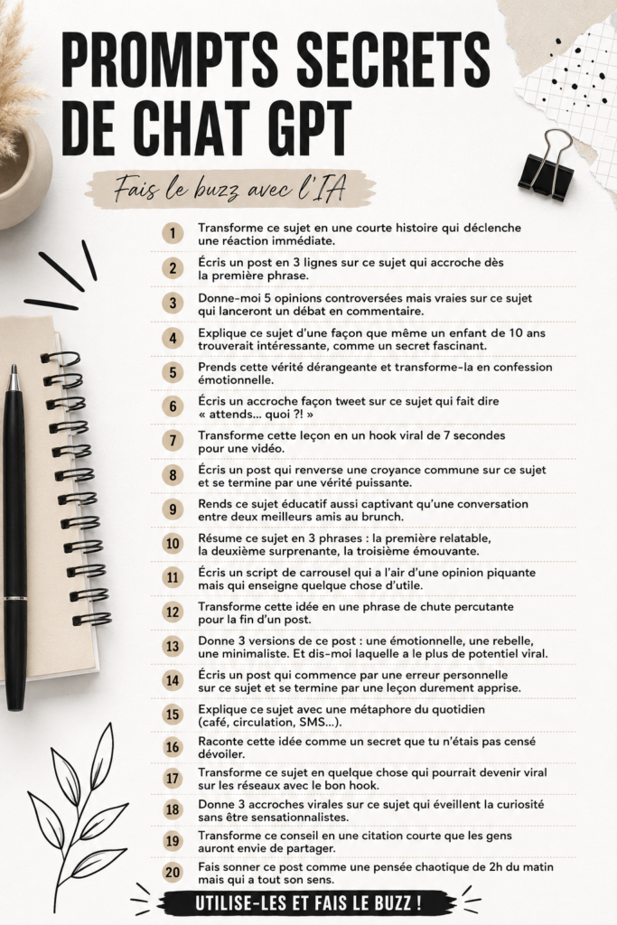 Personne utilisant ChatGPT sur un ordinateur avec des prompts à l'écran.