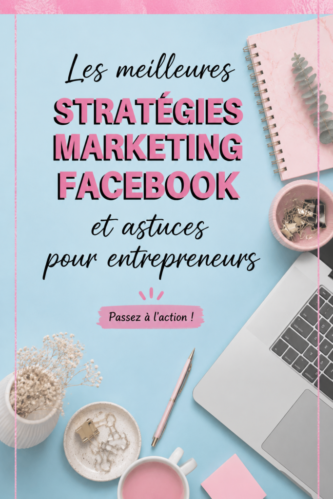 Une femme entrepreneur utilisant Facebook pour sa stratégie marketing