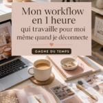 Une femme utilisant Pinterest sur son ordinateur pour créer un contenu engageant.