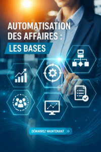 Femme d'affaires utilisant un ordinateur pour automatiser son entreprise