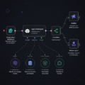Capture d'écran de l'interface de n8n montrant divers workflows d'automatisation