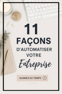 Une femme entrepreneur utilise des outils numériques pour automatiser son entreprise.