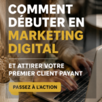 Une femme examinant des données numériques sur un ordinateur, illustrant le marketing digital.