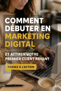 Une femme examinant des données numériques sur un ordinateur, illustrant le marketing digital.