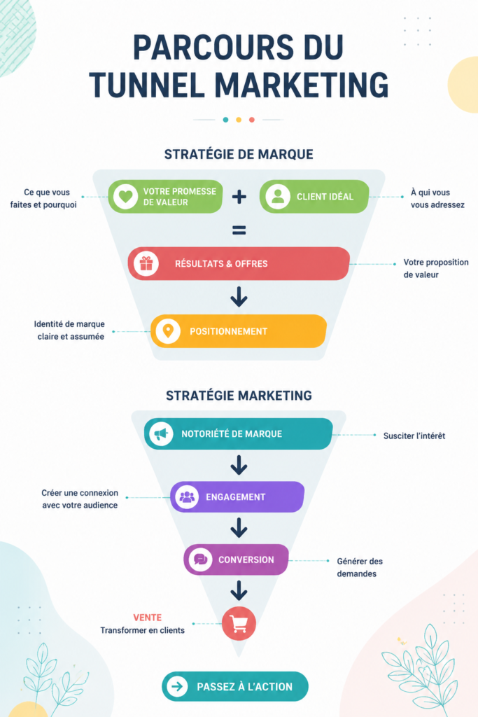 Femme analysant une feuille de route marketing sur un ordinateur