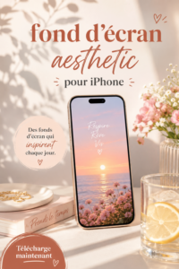 Fonds d'écran aesthetic coloré pour iPhone, offrant un style unique et personnel.