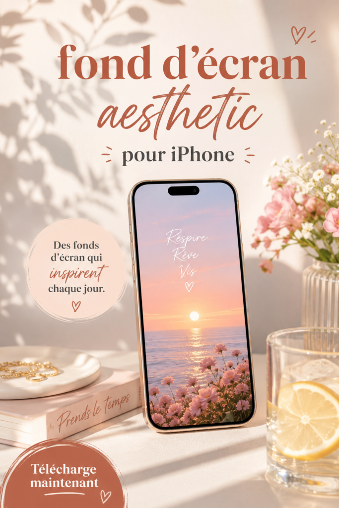 Fonds d'écran aesthetic coloré pour iPhone, offrant un style unique et personnel.
