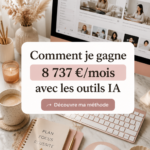 Femme utilisant un ordinateur pour explorer des outils d'intelligence artificielle.