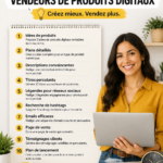 Une femme entrepreneure utilisant ChatGPT pour développer ses produits numériques.