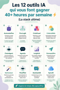 Une femme utilisant des outils d'intelligence artificielle pour gagner du temps au travail.