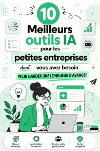 Illustration montrant des outils d'IA utilisés par des petites entreprises