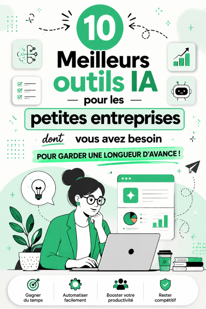 Illustration montrant des outils d'IA utilisés par des petites entreprises