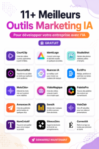 Divers outils marketing basés sur l'IA pour aider les entreprises à croître.